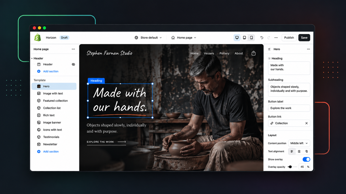 Example of Shopify work