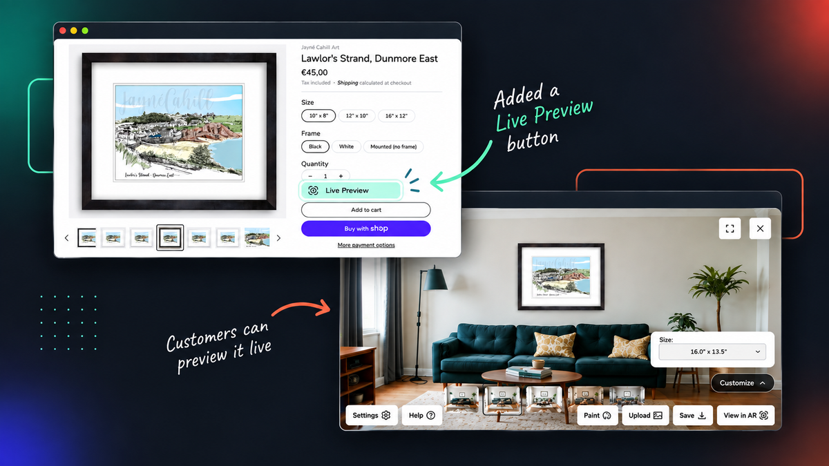 Example of Shopify work
